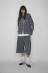 Mayte × Cycle ECHO STAR WASHED HALF PANTS -GRAYISH BLUE-